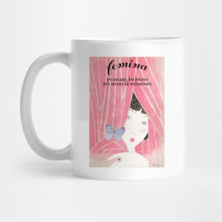 Beautiful Girl Fashion Illustration Mug